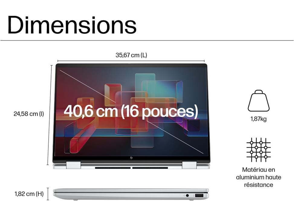 PC Portable 2 en 1 HP Envy x360  16-ac0000nf - Écran tactile OLED 120 Hz — image 3
