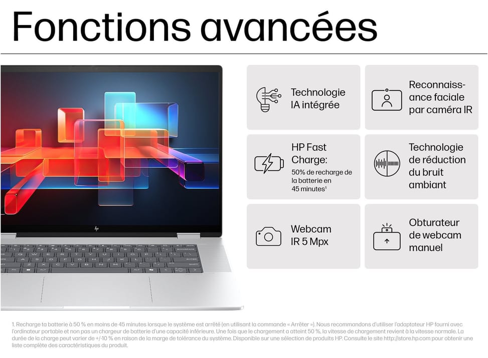 PC Portable 2 en 1 HP Envy x360  16-ac0000nf - Écran tactile OLED 120 Hz — image 5
