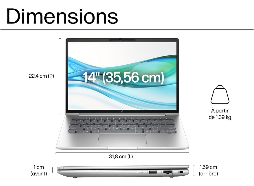 PC Portable Professionnel HP ProBook 445 G11 14" — image 3
