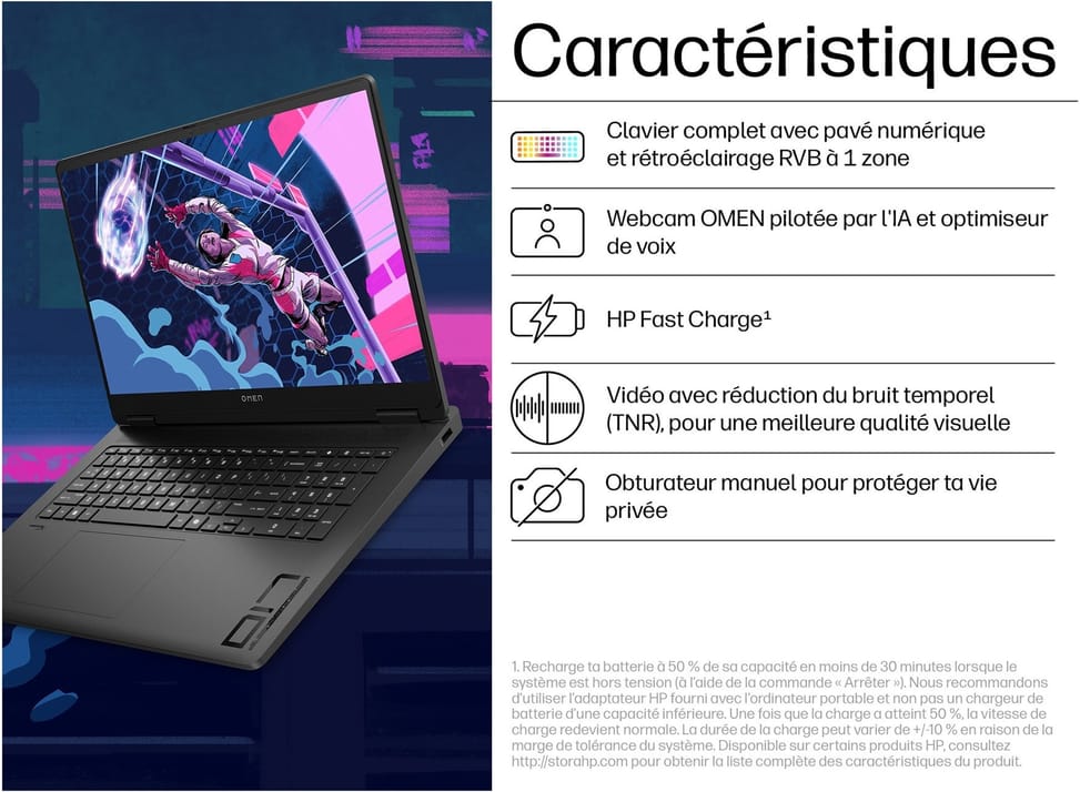 PC Portable Gaming OMEN  17-db0108nf - NVIDIA® GeForce RTX™ 4060 — image 6