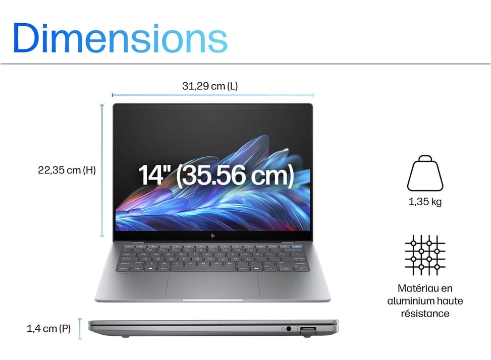 PC Portable IA HP OmniBook X 14-fe0000nf - PC Copilot+ — image 3