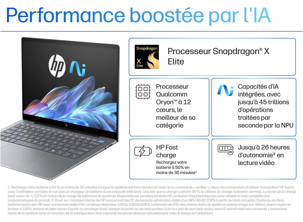 PC Portable IA HP OmniBook X 14-fe0000nf - PC Copilot+ — image 7