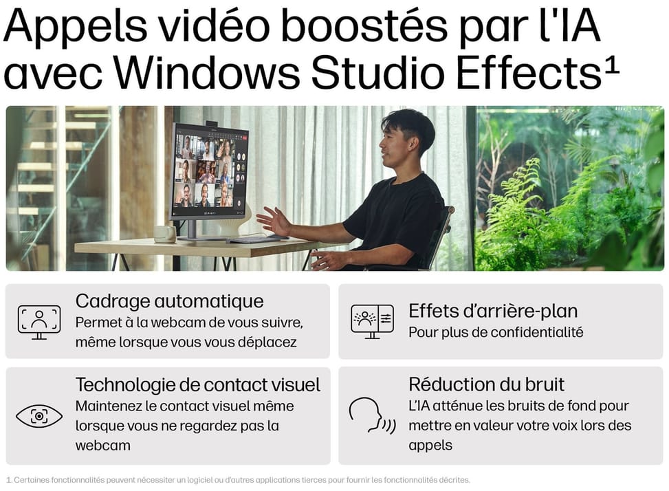 Ordinateur de bureau tout-en-un HP OmniStudio X 32-c0003nf - écran 4K — image 5