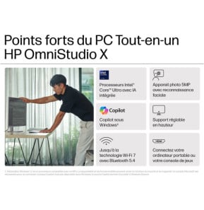 Ordinateur de bureau tout-en-un HP OmniStudio X 32-c0003nf - écran 4K