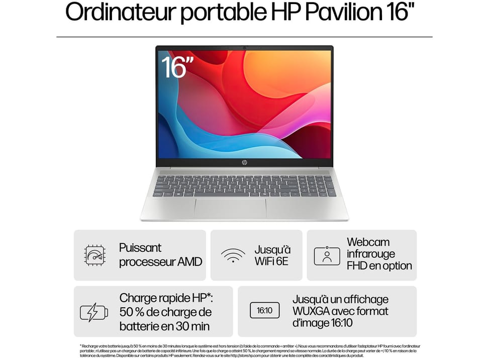 PC Portable HP Pavilion 16-ag0011nf — image 2