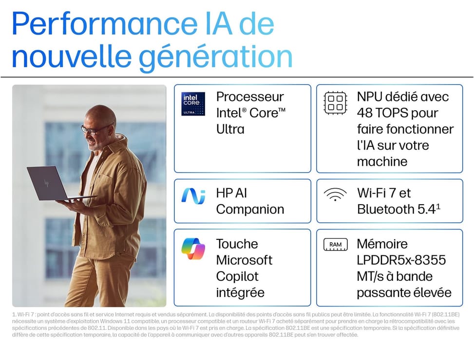 PC Portable Professionnel IA HP EliteBook Ultra G1i 14" — image 7