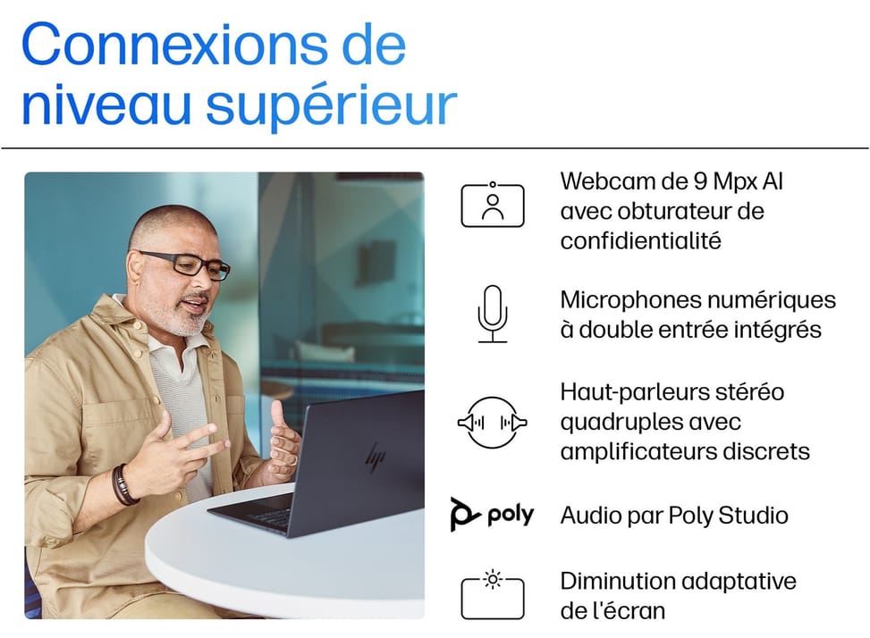 PC Portable Professionnel IA HP EliteBook Ultra G1i 14" — image 8