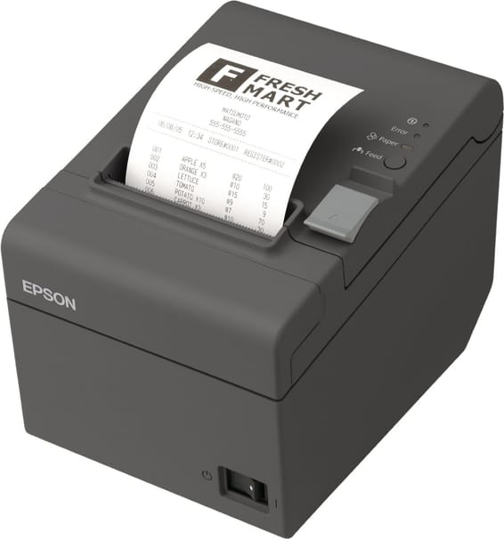 Imprimante thermique de tickets PDV Epson TM-T20II (002) avec USB + Serial, PS, EDG, EU