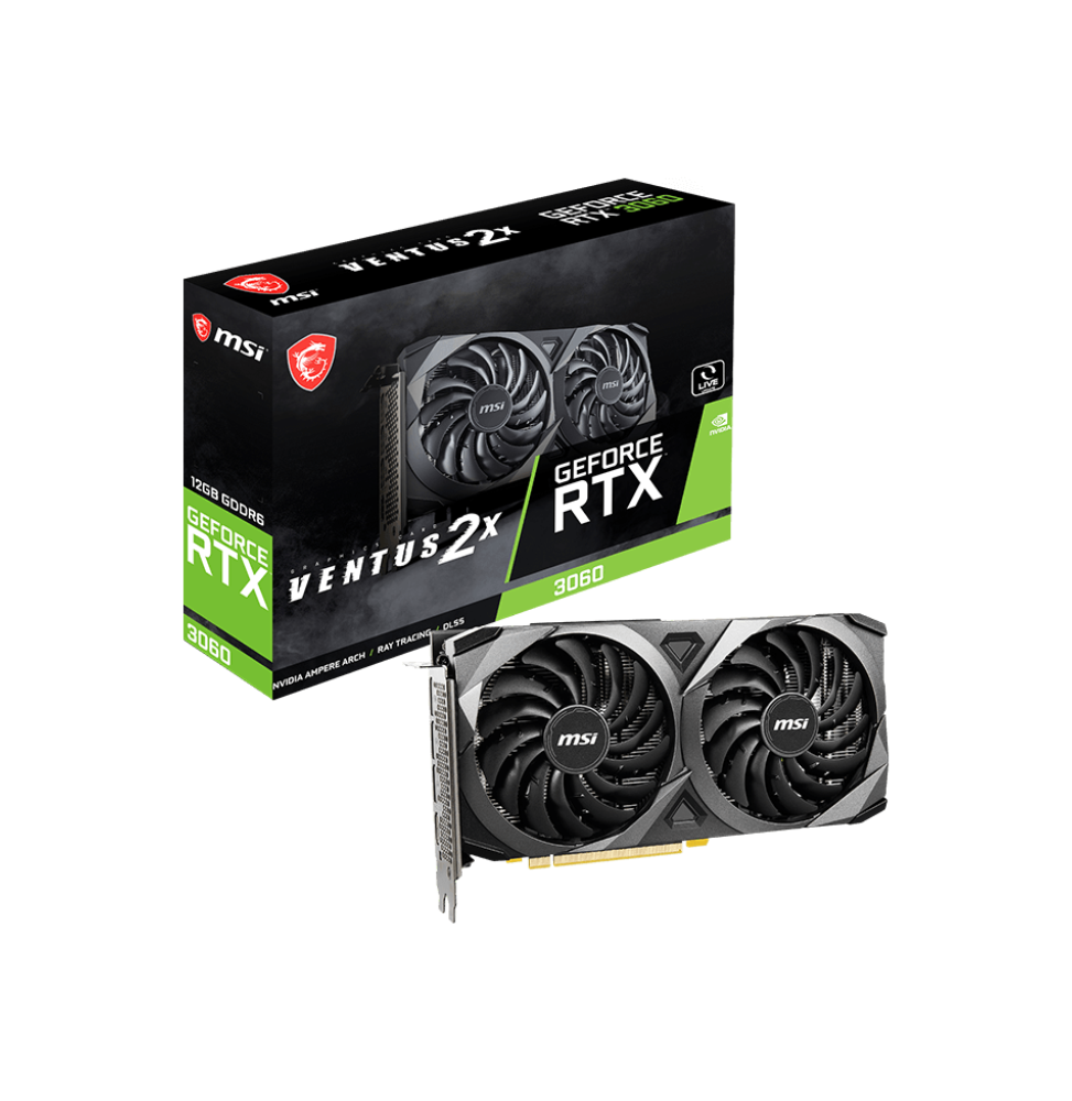 Carte Graphique MSI GeForce® RTX 3060 VENTUS 2X 12G (912-V397-689)