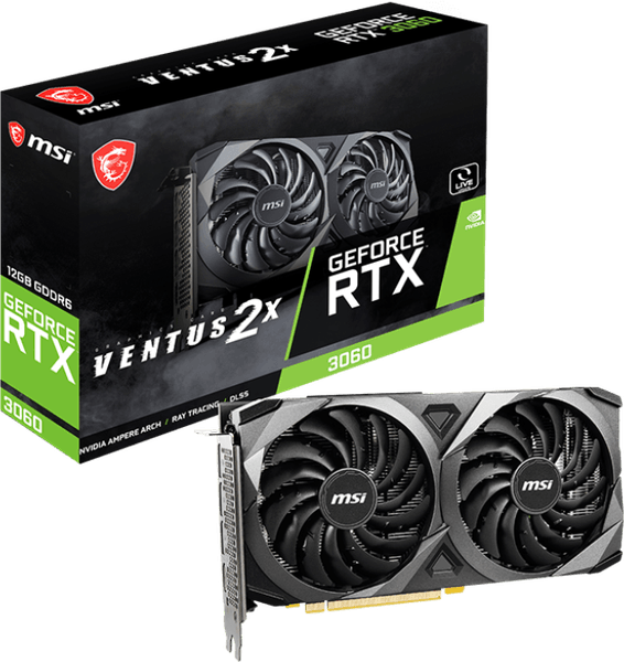 Carte Graphique MSI GeForce® RTX 3060 VENTUS 2X 12G (912-V397-689)