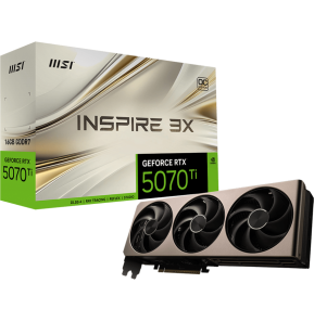 Carte Graphique MSI GeForce® RTX 5070 Ti 16G INSPIRE 3X OC (912-V531-281)