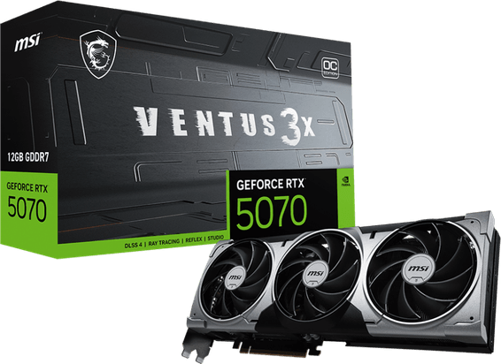 Carte Graphique MSI GeForce® RTX 5070 12G VENTUS 3X OC (912-V532-001)