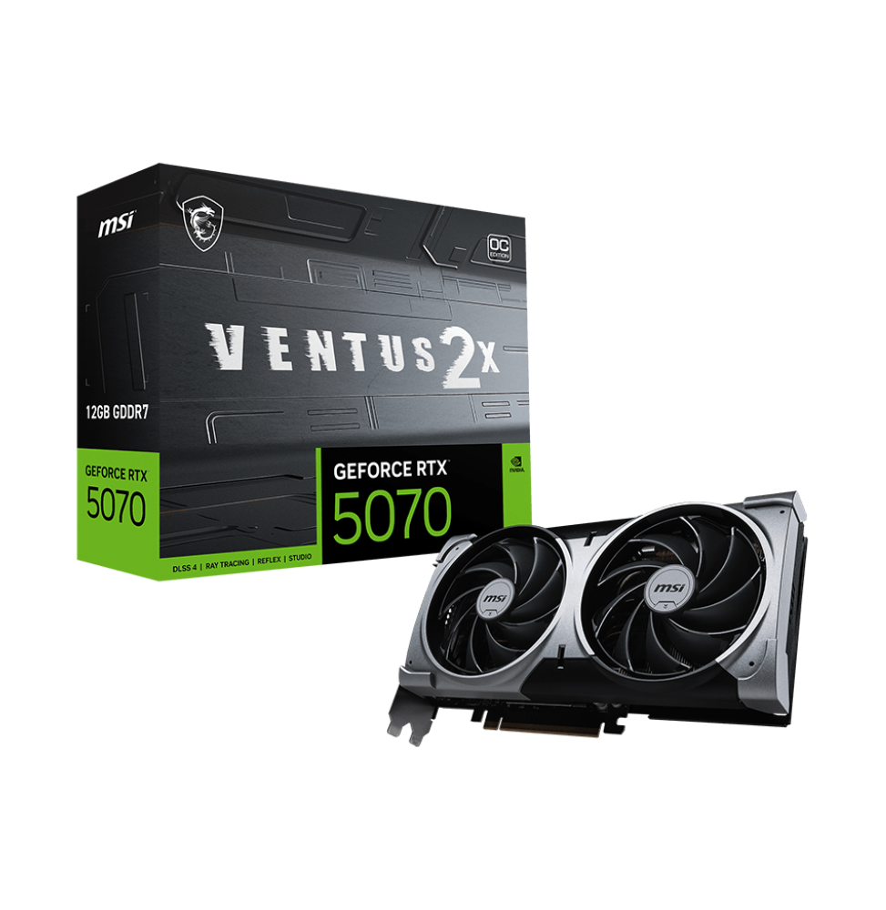 Carte Graphique MSI GeForce® RTX 5070 12G VENTUS 2X OC (912-V532-003)