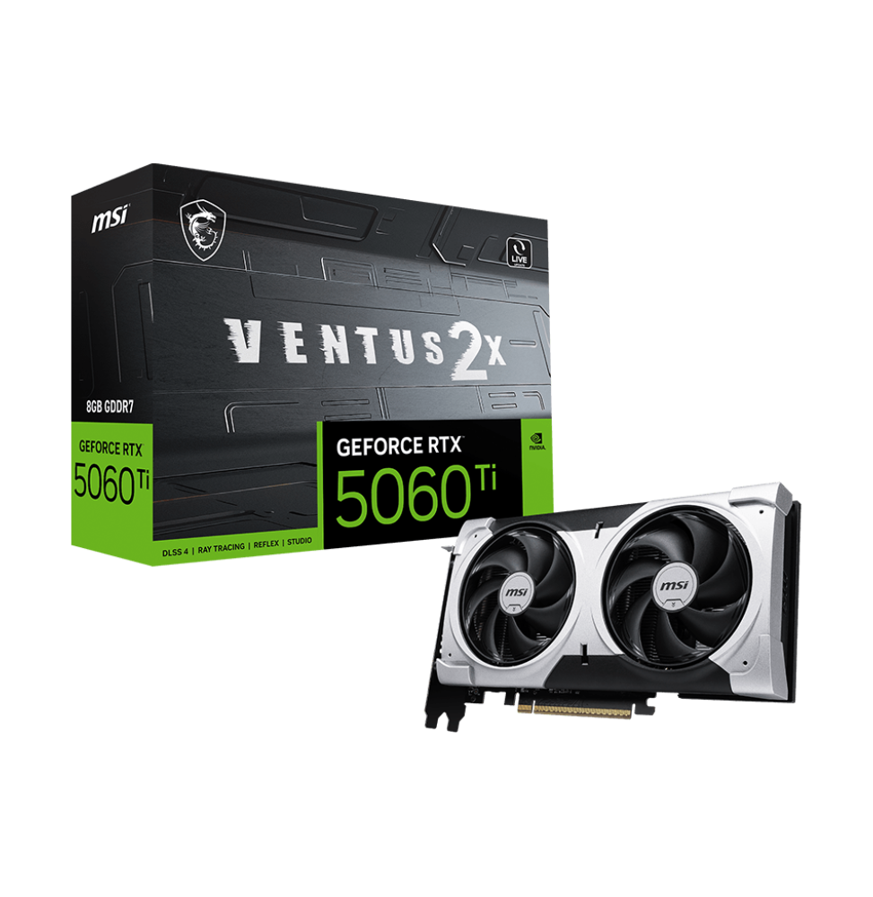 Carte Graphique MSI GeForce RTX 5060 Ti 8G VENTUS 2X PLUS (912-V536-050)