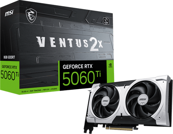 Carte Graphique MSI GeForce RTX 5060 Ti 8G VENTUS 2X PLUS (912-V536-050)