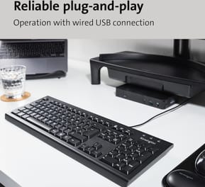Clavier filaire Kensington ValuKeyboard USB - AZERTY (1500109FR) — image 3