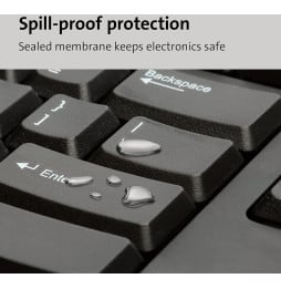Clavier filaire Kensington ValuKeyboard USB - AZERTY (1500109FR)