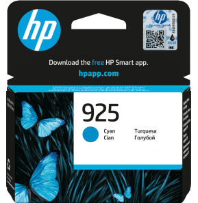 HP 925 Cyan - Cartouche d'encre HP d'origine (4K0V6PE)