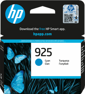 HP 925 Cyan - Cartouche d'encre HP d'origine (4K0V6PE)