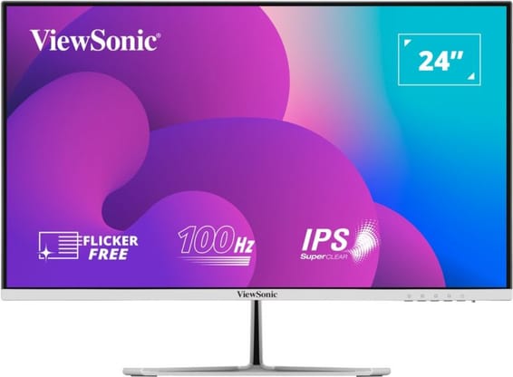 ViewSonic Moniteur IPS 24" Pouces Sans Bords Bureau