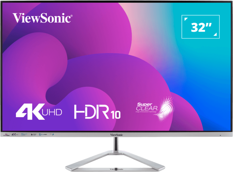 ViewSonic VX3276-4K-MHD Écran de divertissement 32 pouces 4K sans bords — image 1