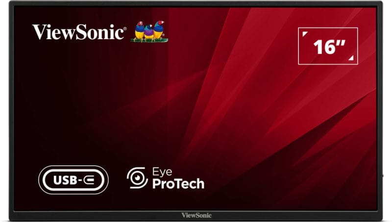 ViewSonic VA1650 Moniteur portable léger USB-C 16 pouces — image 1