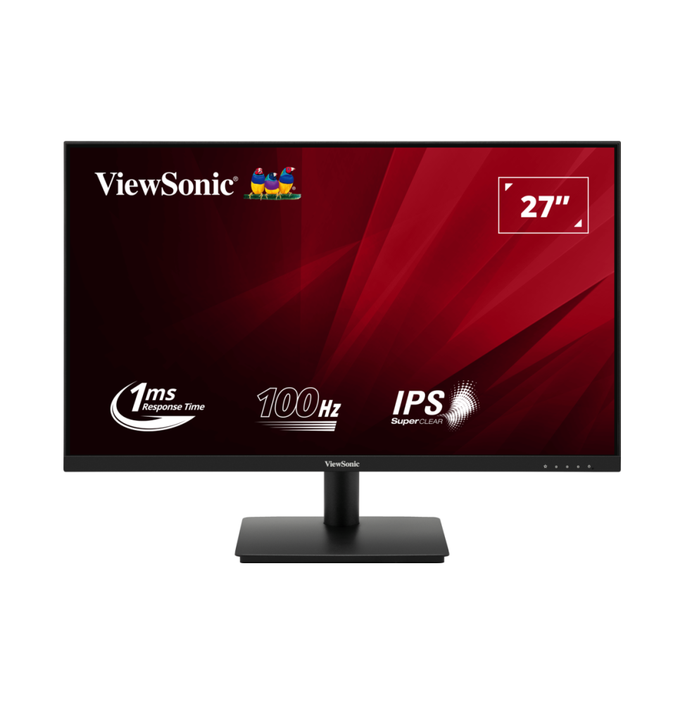 ViewSonic Moniteur 27” Pouces Full HD avec temps de réponse rapide de 1ms