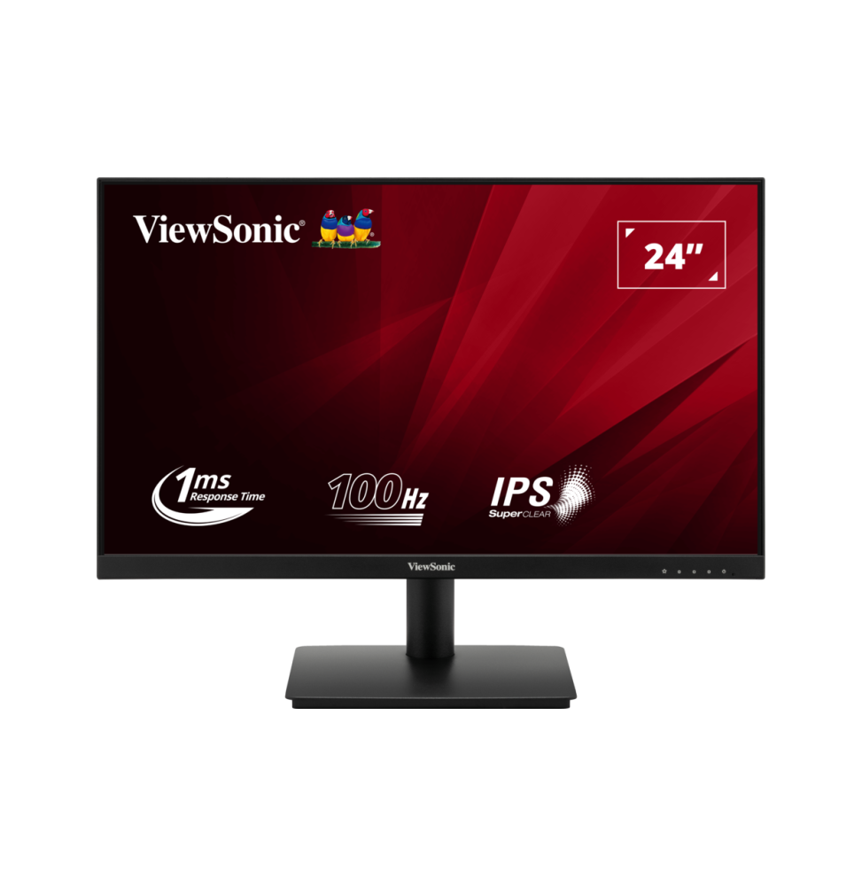 ViewSonic Moniteur 24"  Pouces Full HD avec temps de réponse rapide de 1ms