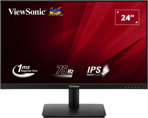 ViewSonic VA240-H-2 Moniteur Full HD 75 Hz de 24 pouces avec temps de réponse rapide de 1 ms
