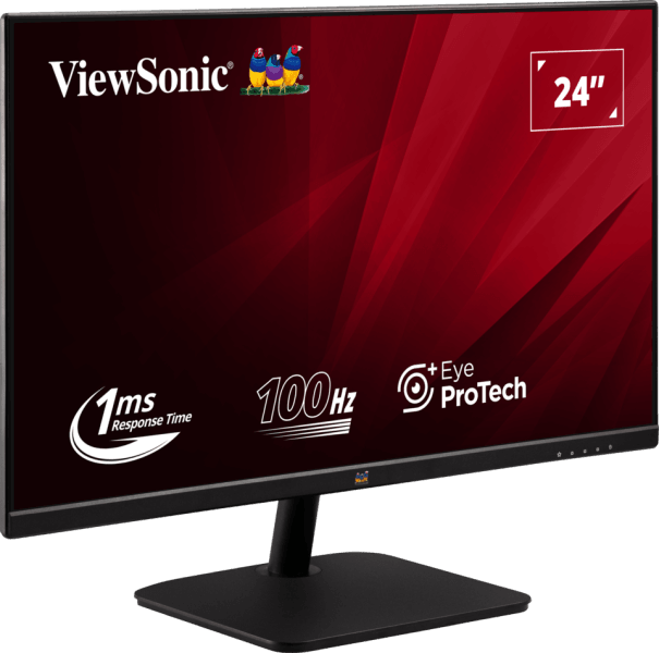ViewSonic Moniteur IPS 24" Pouces DisplayPort, HDMI et Haut-Parleurs — image 3