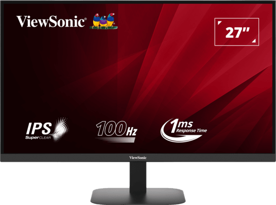 ViewSonic Moniteur 27" Pouces 2K QHD avec temps de réponse rapide de 1ms