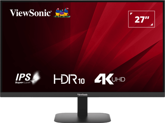 ViewSonic Moniteur UHD 27" Pouces 4K avec HDR 10 et double HDMI et DisplayPort