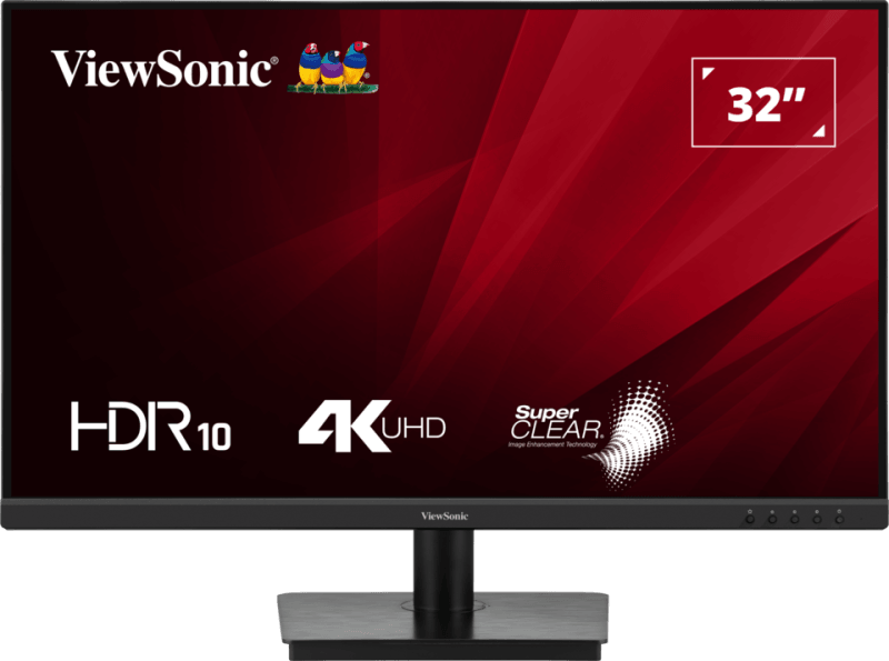 ViewSonic Moniteur 4K UHD de 32" Pouces avec HDR 10 et double HDMI et DisplayPort — image 1