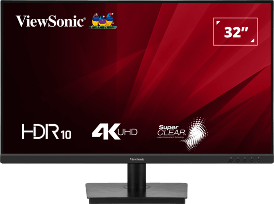 ViewSonic Moniteur 4K UHD de 32" Pouces avec HDR 10 et double HDMI et DisplayPort