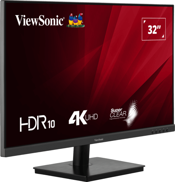 ViewSonic Moniteur 4K UHD de 32" Pouces avec HDR 10 et double HDMI et DisplayPort — image 2