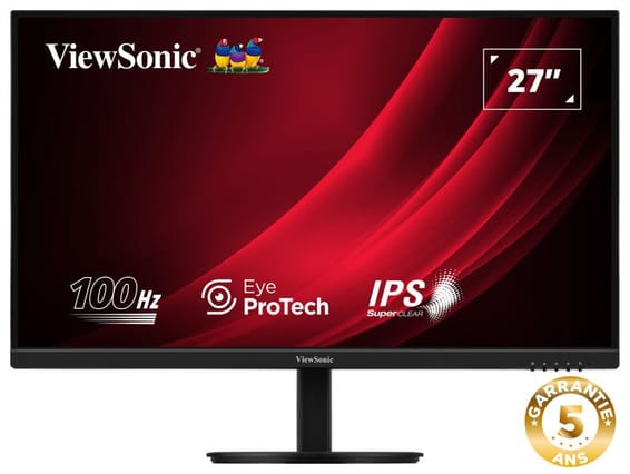 ViewSonic Moniteur 27" Pouces QHD 100Hz avec deux haut-parleurs