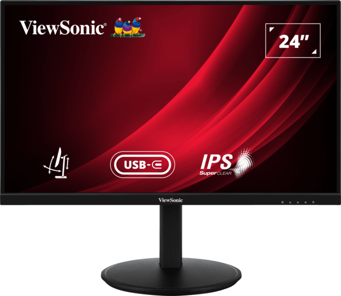ViewSonic VG2409-MHDU-2 Écran IPS ergonomique 24 pouces Full HD avec Hub USB-C — image 2