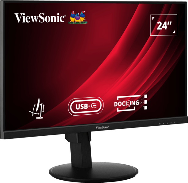 ViewSonic VG2409U-2 Écran station d'accueil, ergonomique de 24 pouces Full HD avec Hub USB-C — image 3