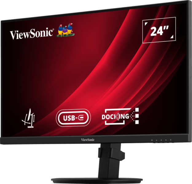 ViewSonic VG2409U-2 Écran station d'accueil, ergonomique de 24 pouces Full HD avec Hub USB-C — image 4