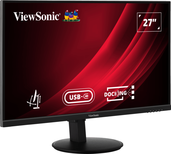 ViewSonic VG2709U-2K Moniteur d’accueil USB-C QHD 100 Hz de 27 pouces avec deux haut-parleurs et connexion en Daisy Chain — image 3
