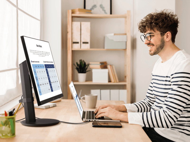 ViewSonic VG2709U-2K Moniteur d’accueil USB-C QHD 100 Hz de 27 pouces avec deux haut-parleurs et connexion en Daisy Chain — image 15