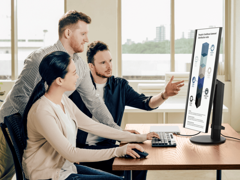 ViewSonic VG2709U-2K Moniteur d’accueil USB-C QHD 100 Hz de 27 pouces avec deux haut-parleurs et connexion en Daisy Chain — image 16