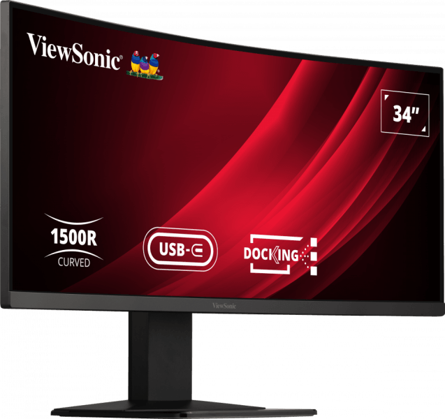 ViewSonic Moniteur incurvé WQHD de 34" Pouces avec commutateur KVM — image 3