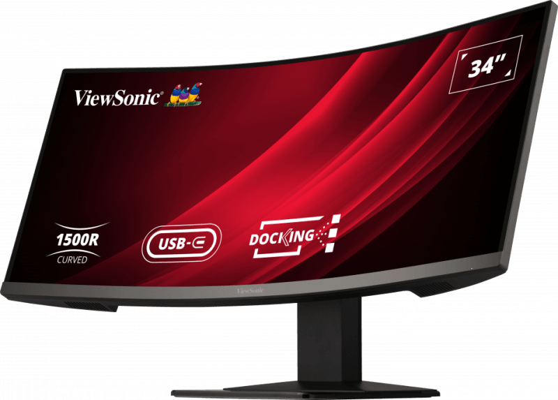 ViewSonic Moniteur incurvé WQHD de 34" Pouces avec commutateur KVM — image 4