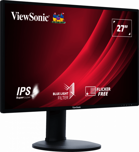 ViewSonic Moniteur ergonomique IPS 27" Pouces WQHD — image 2
