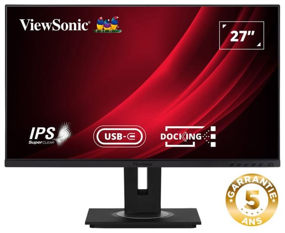 ViewSonic Moniteur d'accueil UHD 4K 27" Pouces