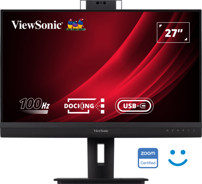 ViewSonic Moniteur 27" station d'accueil QHD 100Hz avec webcam pop-up pour de la visioconférence certifiée Windows — image 1