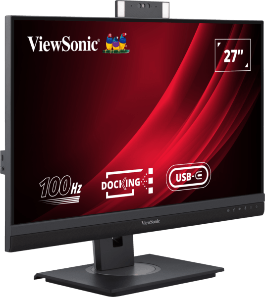 ViewSonic Moniteur 27" station d'accueil QHD 100Hz avec webcam pop-up pour de la visioconférence certifiée Windows — image 3