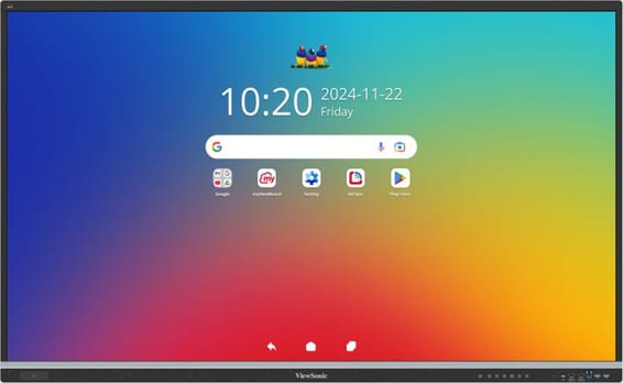 ViewSonic IFP6551 Écran interactif 4K ViewBoard 65” certifié EDLA (accord de licence pour appareils professionnels)