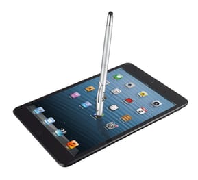 Trust 3en1 Stylet pour Tablettes et Smartphones avec Pointe Standard, Pointe Haute Précision et Pointe de Stylo Bille - Gris — image 2